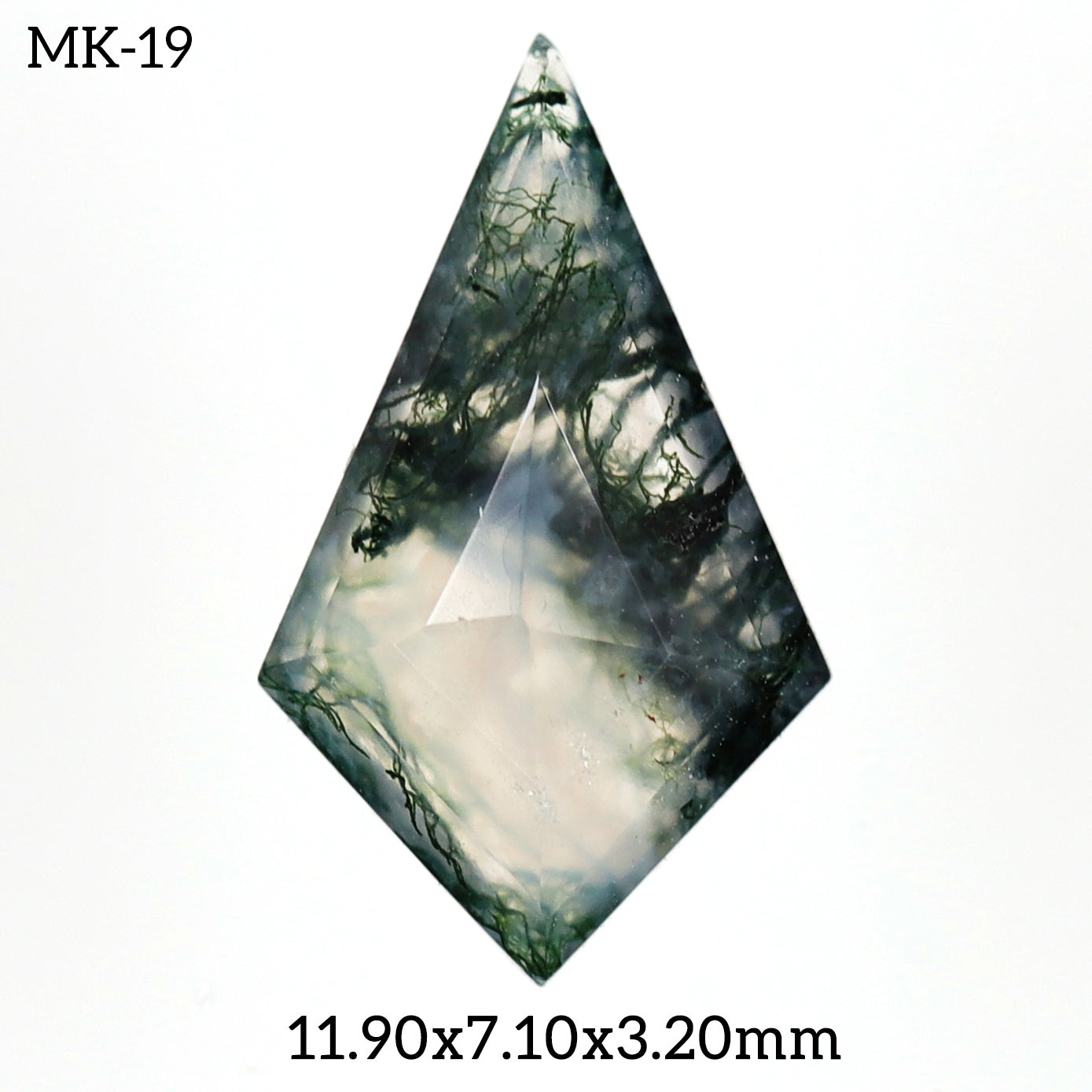 MK - 19 Moss Agate Kite Gemstone