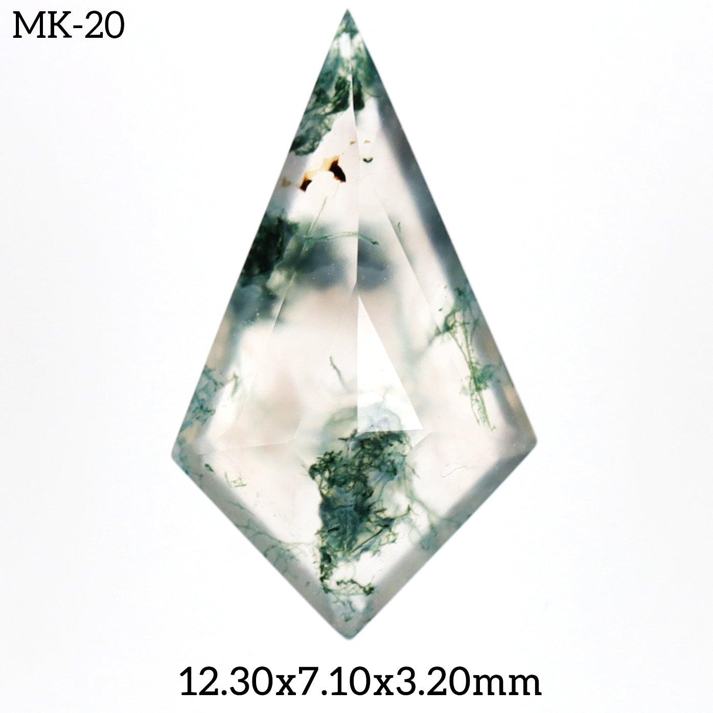 MK - 20 Moss Agate Kite Gemstone - Rubysta
