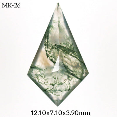 MK - 26 Moss Agate Kite Gemstone - Rubysta