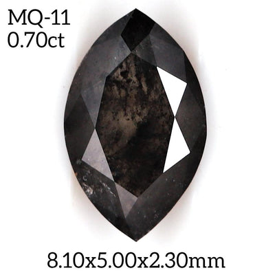 MQ11 - Salt and pepper marquise diamond - Rubysta
