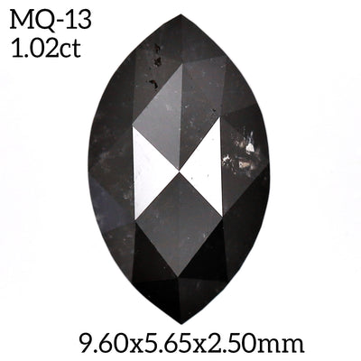 MQ13 - Salt and pepper marquise diamond