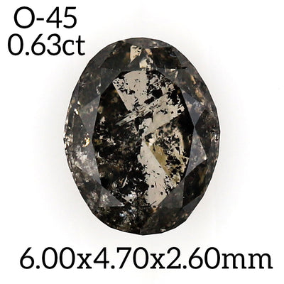 O45 - Salt and pepper oval diamond