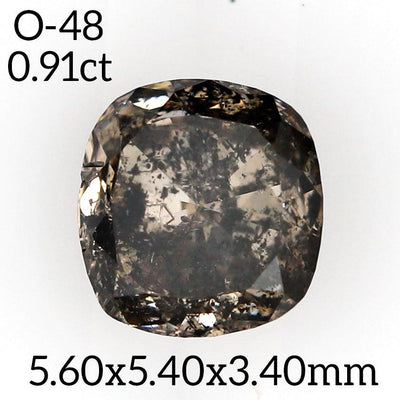 O48 - Salt and pepper oval diamond - Rubysta
