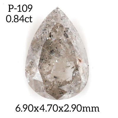 P109 - Salt and pepper pear diamond - Rubysta