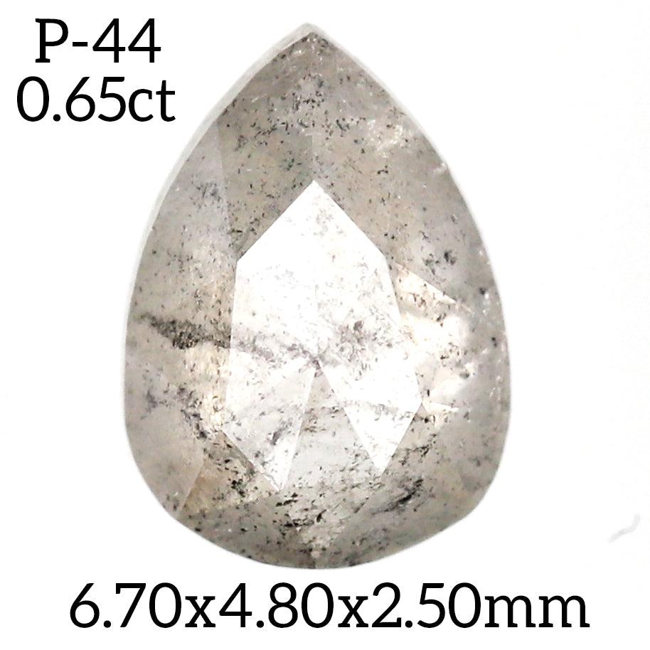 P44 - Salt and pepper pear diamond - Rubysta