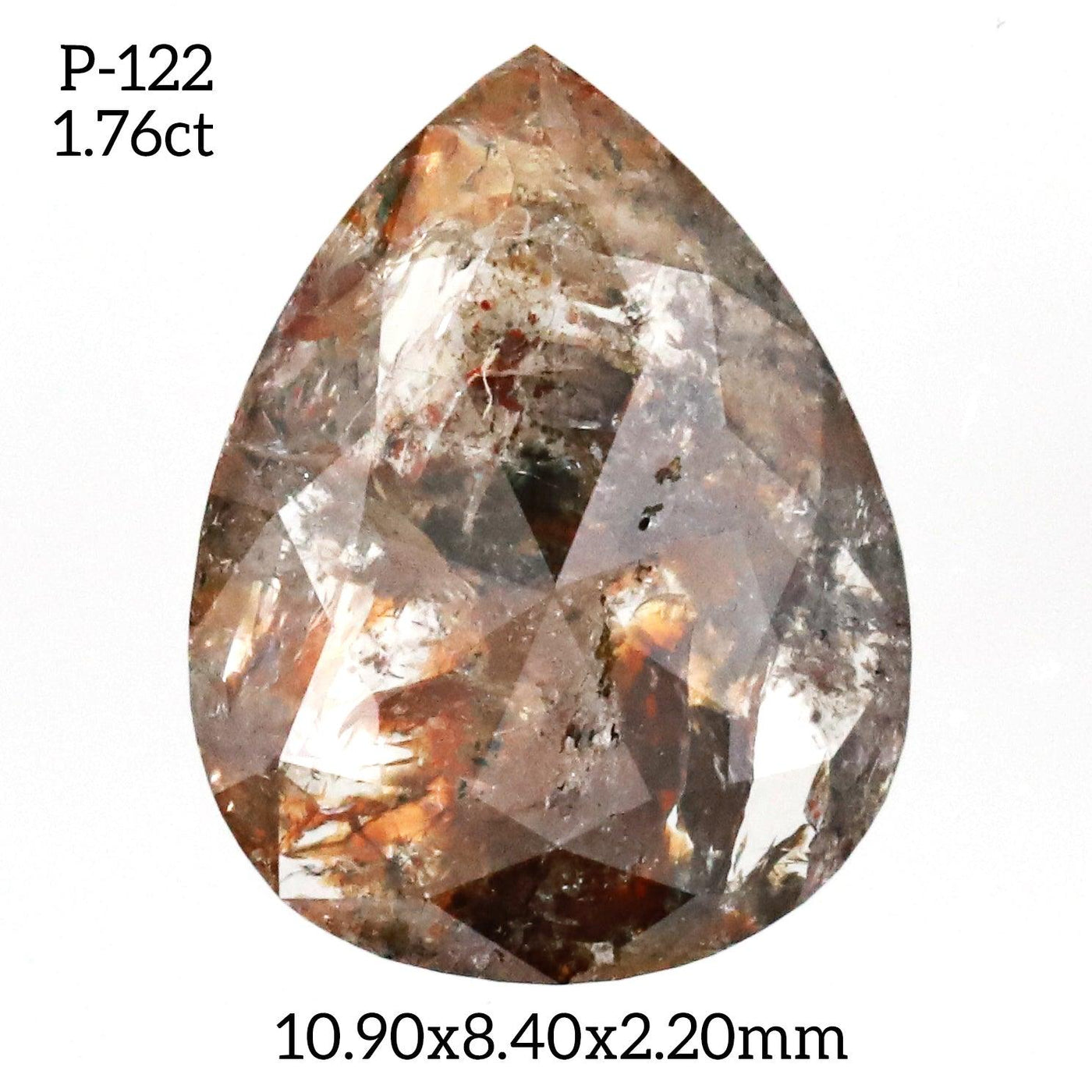 P122 - Salt and pepper pear diamond - Rubysta