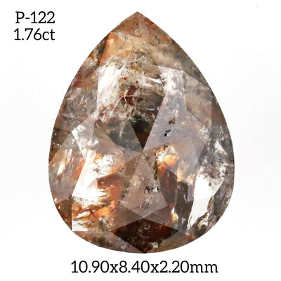 P122 - Salt and pepper pear diamond