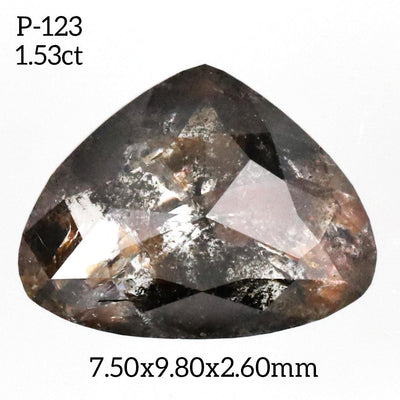 P123 - Salt and pepper pear diamond - Rubysta