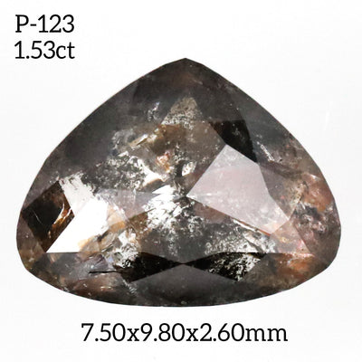 P123 - Salt and pepper pear diamond