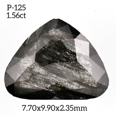 P125 - Salt and pepper pear diamond