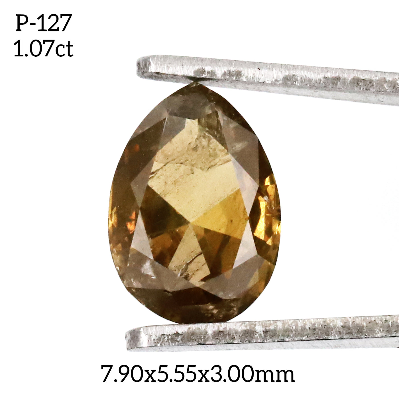 P127 - Salt and pepper pear diamond