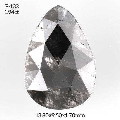P132 - Salt and pepper pear diamond