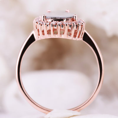 Elegant Natural Slice Diamond Engagement Ring - Unique & Timeless Design Modern ring Gift for loved ones Trendy rings Artistic diamond ring