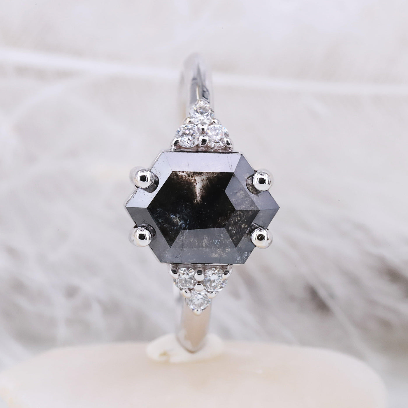 Elegant and Eye-Catching Hexagonal Diamond Ring Multiple rings for multiple fingers - Rubysta