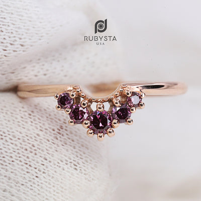 Purple Diamond Ring