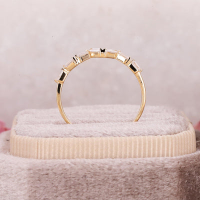 Baguette Diamond Ring | Baguette Engagement Ring | Promise Ring - Rubysta