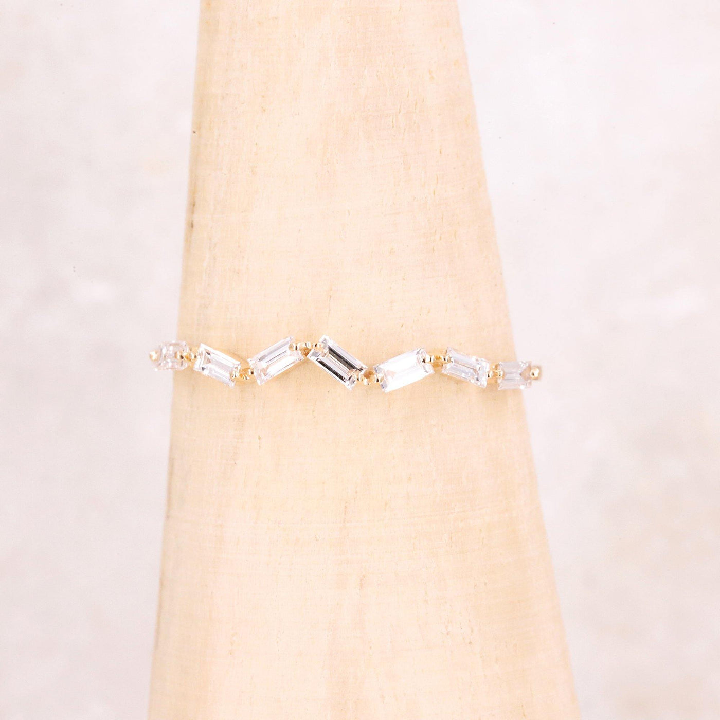 Baguette Diamond Ring | Baguette Engagement Ring | Promise Ring - Rubysta