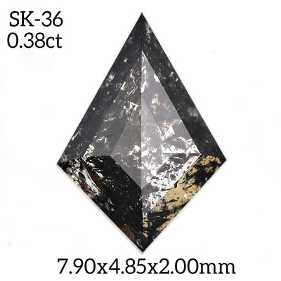 SK36 - Salt and pepper kite diamond - Rubysta