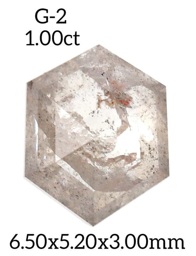 G2 - Salt and pepper geometric diamond - Rubysta