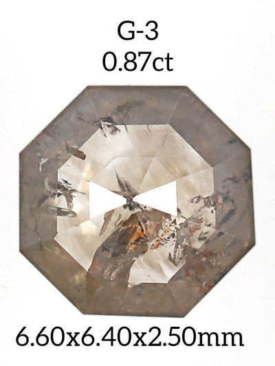 G3 - Salt and pepper geometric diamond - Rubysta