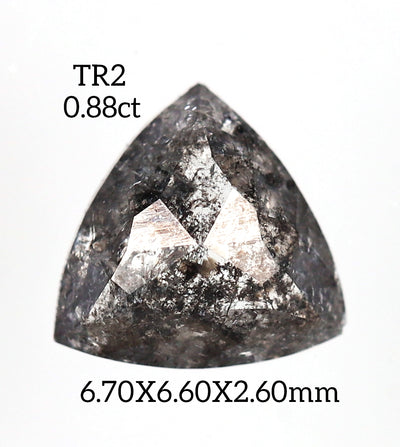TR2 - Salt and pepper trillion diamond