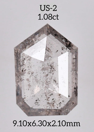 US2 - Salt and pepper geometric diamond - Rubysta