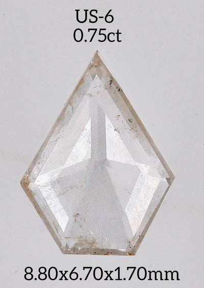 US6 - Salt and pepper geometric diamond - Rubysta
