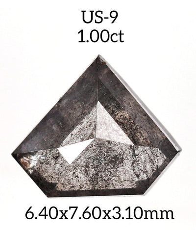 US9 - Salt and pepper geometric diamond - Rubysta