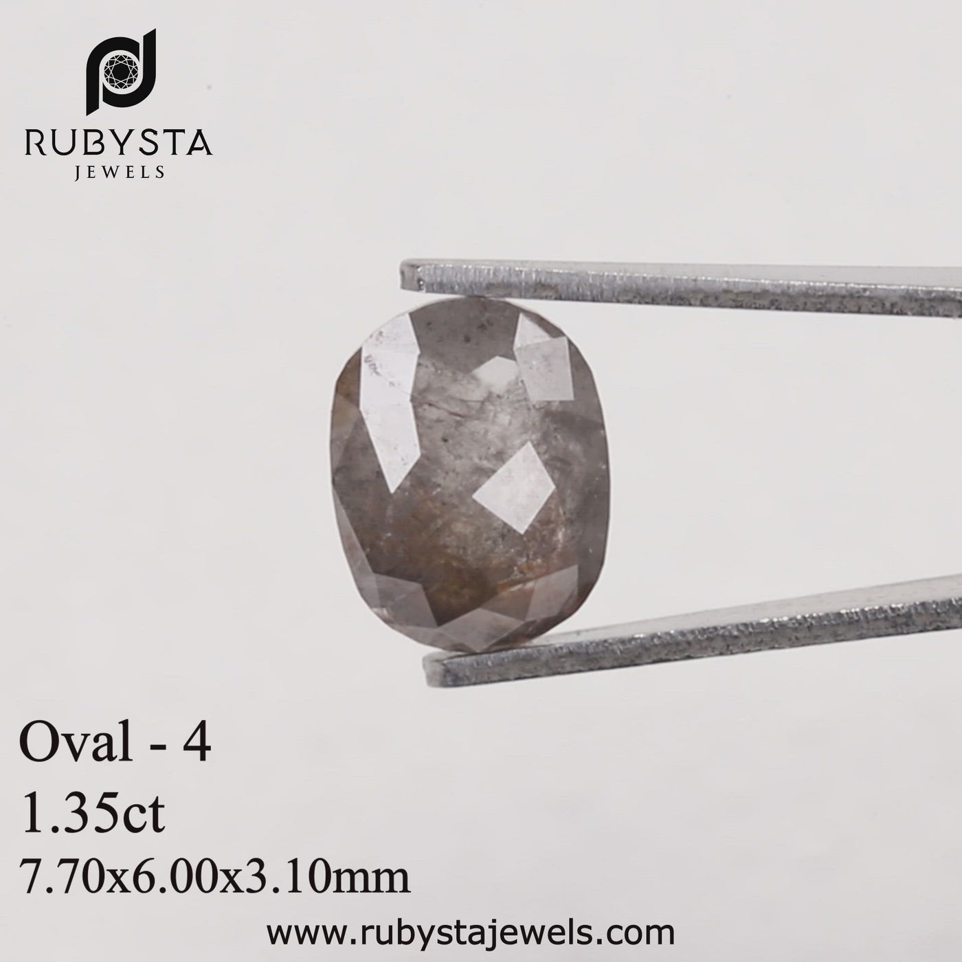 O4 - Salt and pepper oval diamond