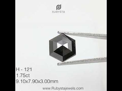 H121 - Salt and pepper hexagon diamond