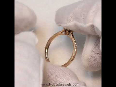 Round Black Diamond Ring | Rose Cut Diamond Engagement Ring