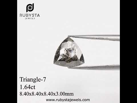 TR7 - Salt and pepper trillion diamond