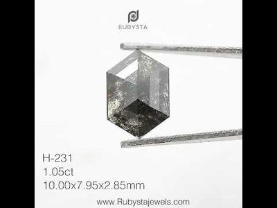 H231 - Salt and pepper hexagon diamond