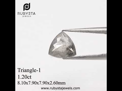 TR1 - Salt and pepper trillion diamond