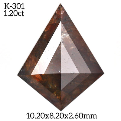 K301 - Salt and pepper kite diamond - Rubysta