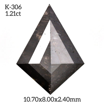 K306 - Salt and pepper kite diamond - Rubysta