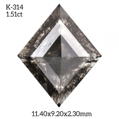 K314 - Salt and pepper kite diamond - Rubysta