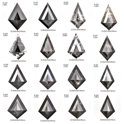 K362 - Salt and pepper kite diamond