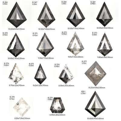 K362 - Salt and pepper kite diamond