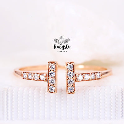 Wedding Ring | Rose Gold Ring | Round Brilliant Cut Ring - Rubysta