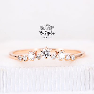 Round diamond ring | engagement ring | brilliant diamond ring | natural diamond ring - Rubysta