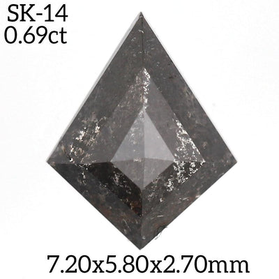 SK14 - Salt and pepper kite diamond - Rubysta