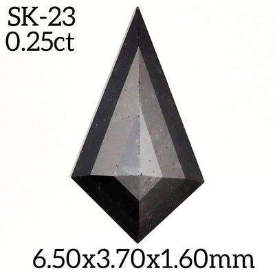 SK23 - Salt and pepper kite diamond - Rubysta