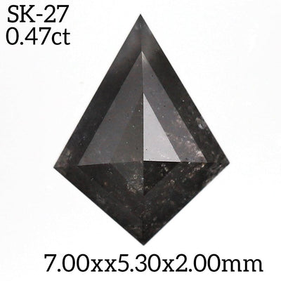 SK27 - Salt and pepper kite diamond - Rubysta