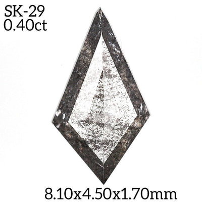 SK29 - Salt and pepper kite diamond - Rubysta