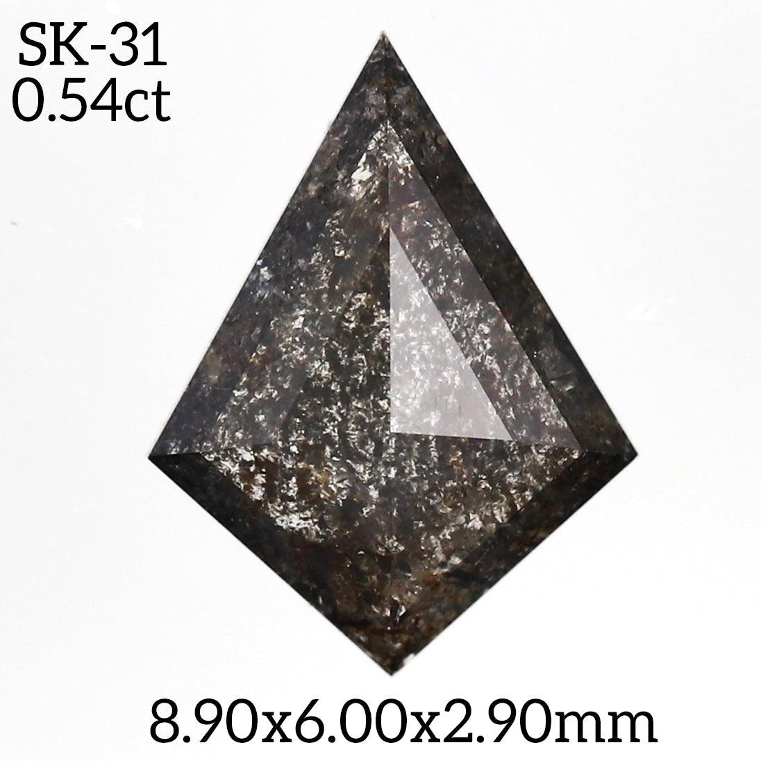 SK31 - Salt and pepper kite diamond - Rubysta
