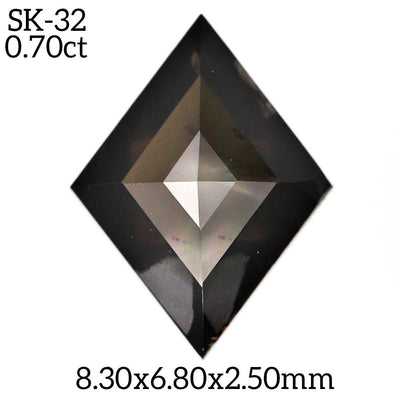 SK32 - Salt and pepper kite diamond - Rubysta