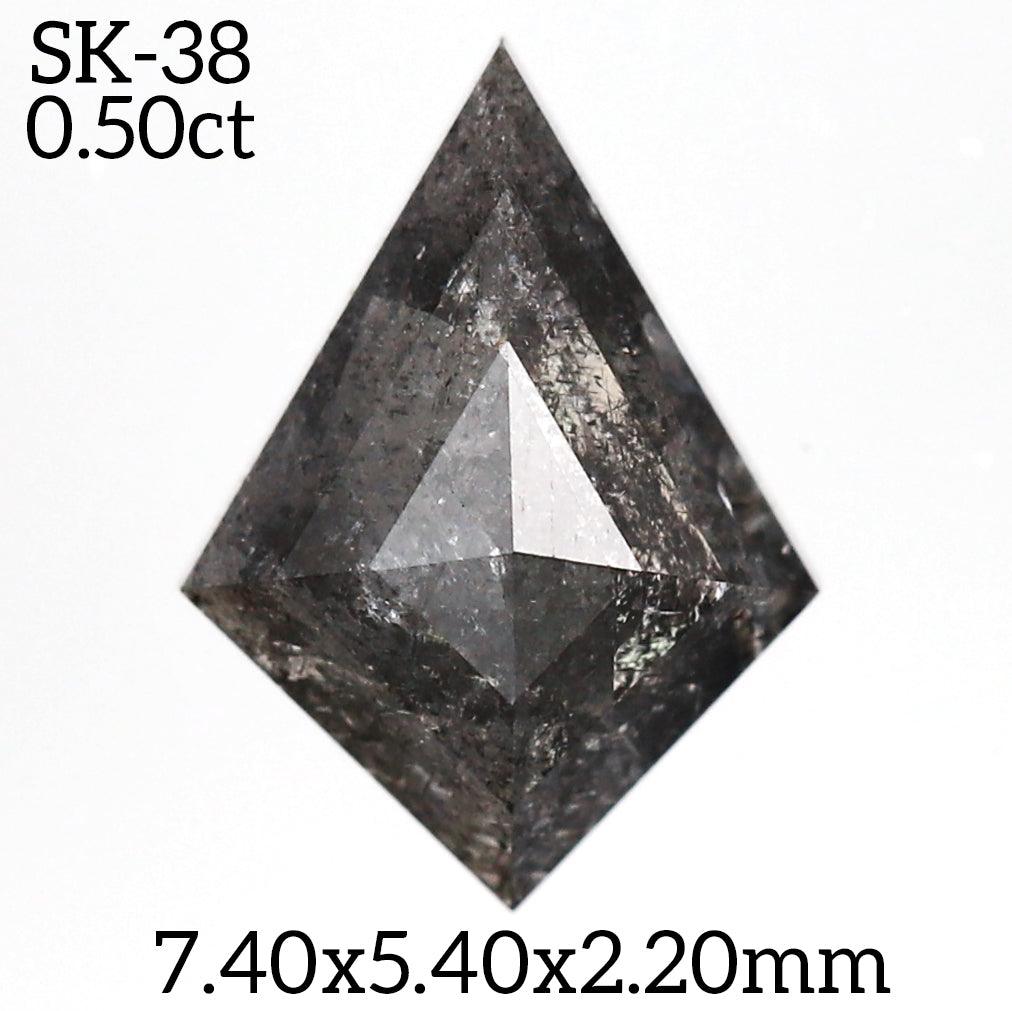 SK38 - Salt and pepper kite diamond - Rubysta