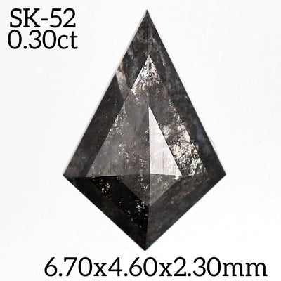 SK52 - Salt and pepper kite diamond - Rubysta