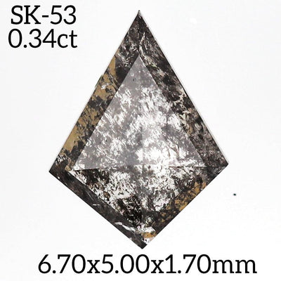 SK53 - Salt and pepper kite diamond - Rubysta